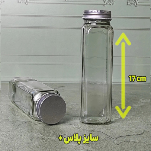 شیشه ادویه با درب فلزی